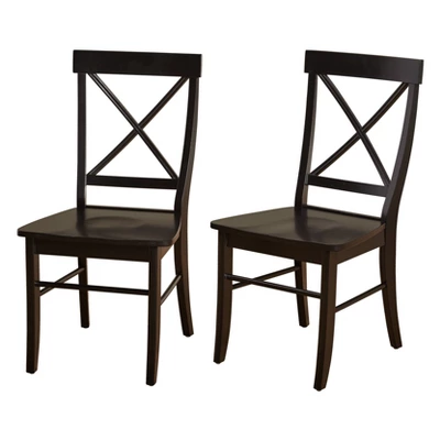 Set Of 2 Albury Cross Back Dining Chairs - Buylateral - Image 3