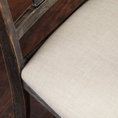 Set Of 2 Burntwood Dining Chair Wood/Gray - TMS - Image 2