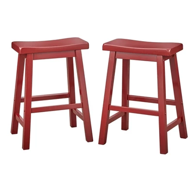 Set Of 2 24" Belfast Saddle Stools - Buylateral - Image 8