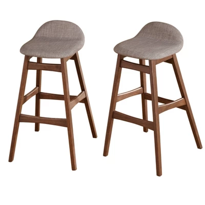 Set Of 2 30" Mid-Century Modern Barstools - Buylateral - Image 5