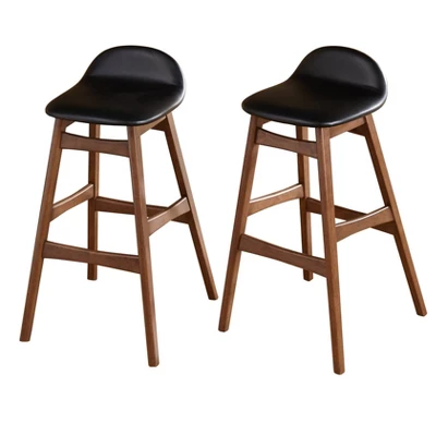 Set Of 2 30" Mid-Century Modern Barstools - Buylateral - Image 4