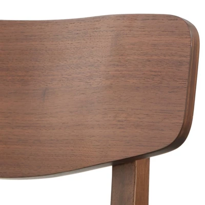 5pc Wave Rectangular Dining Set Walnut/Blue - Buylateral - Image 12