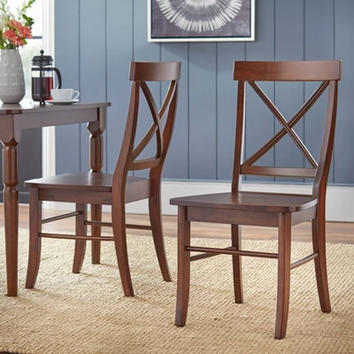 Set Of 2 Albury Cross Back Dining Chairs - Buylateral - Image 6