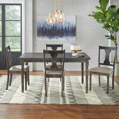 Set Of 2 Burntwood Dining Chair Wood/Gray - TMS - Image 5