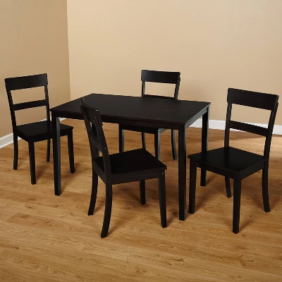 5pc Beverly Dining Set Black - Buylateral - Image 3