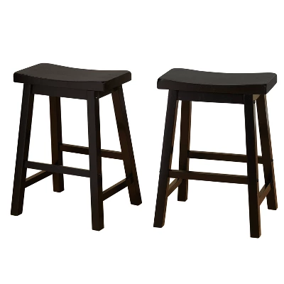 Set Of 2 24" Belfast Saddle Stools - Buylateral - Image 4