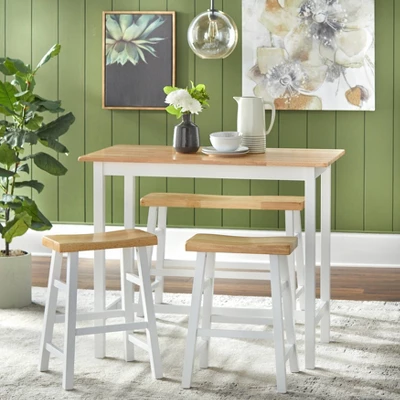 4Pc Galena Counter Height Dining Set White - Buylateral - Image 2