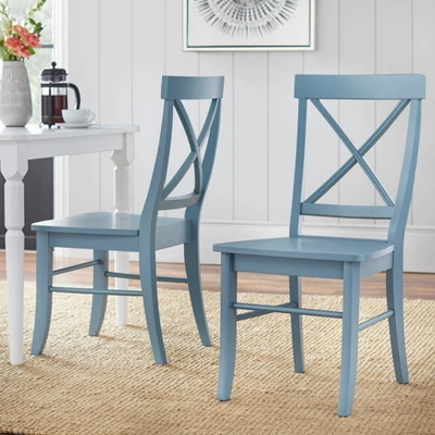 Set Of 2 Albury Cross Back Dining Chairs - Buylateral - Image 5