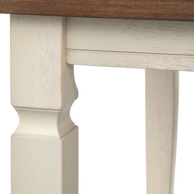 5pc Maryland Extendable Dining Table Set Walnut/White - Buylateral - Image 8