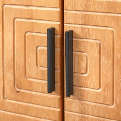 Messina 2 Door Cabinet Natural Pine - Buylateral - Image 4