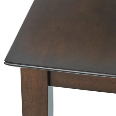 Counter Height Table Wood Espresso Brown - Buylateral - Image 3