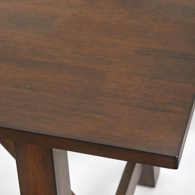 Davidson Modern Rectangular Farmhouse Dining Table Rustic Brown - Buylateral - Image 3