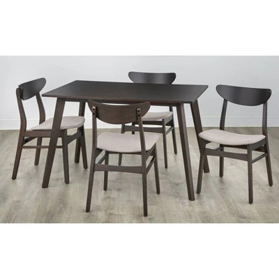 5pc Parlin Dining Set Walnut - Buylateral - Image 2