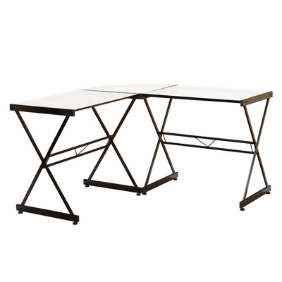 L Shaped Tempered Glass Desk - Buylateral - Image 4